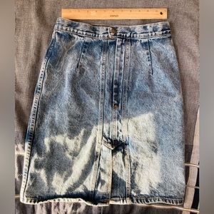 Denim Pencil Skirt-Vintage Perfection
